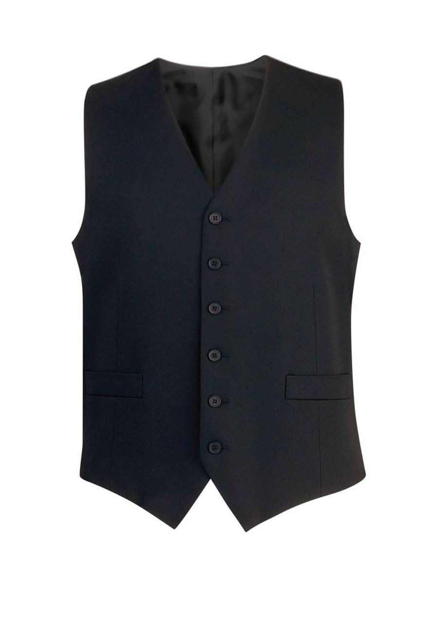 Gamma Mens Waistcoat Mens Waistcoat Brook Taverner Black 36"