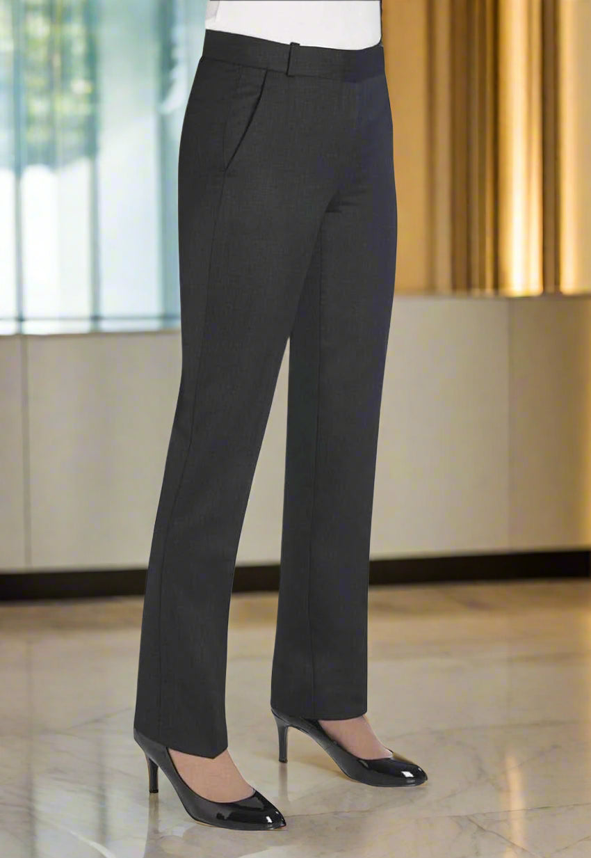 Astoria Tailored Fit Ladies Suit Trouser Ladies Suit Trouser Brook Taverner Charcoal 6 Short (27")