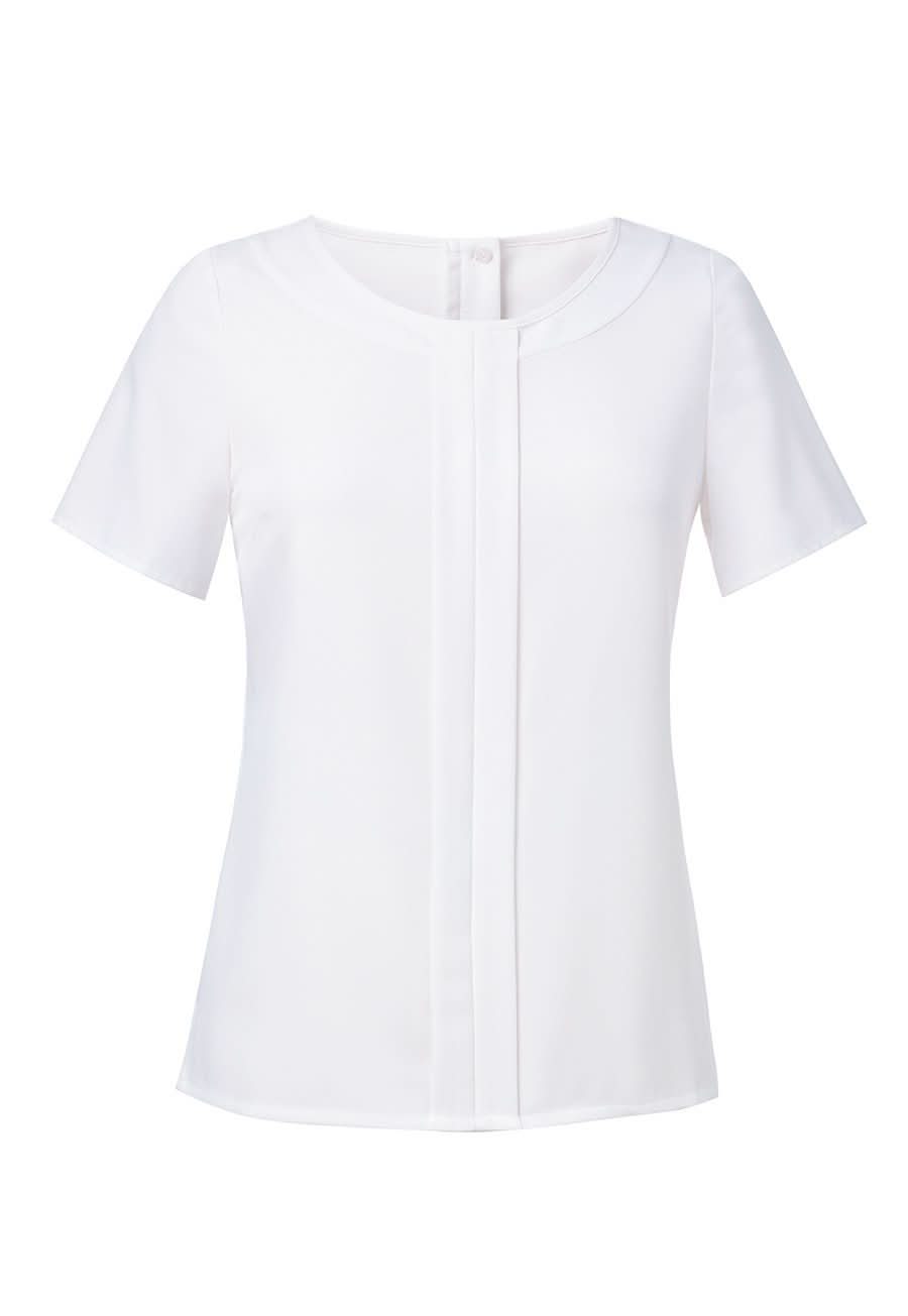 Felina Ladies Crepe de Chine Blouse Blouses Brook Taverner White 6