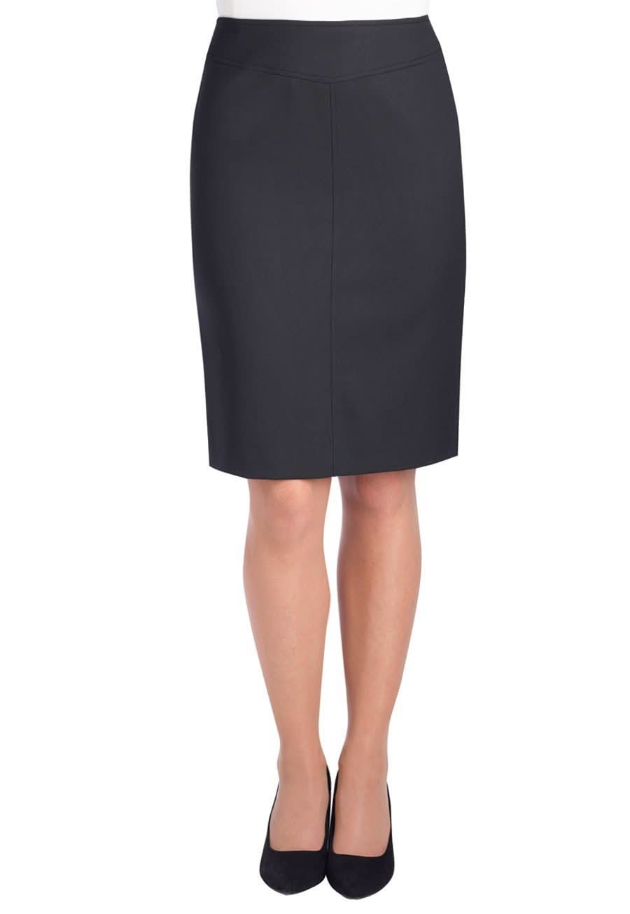 Juliet Ladies Straight Skirt Skirts Brook Taverner Black 4 Regular