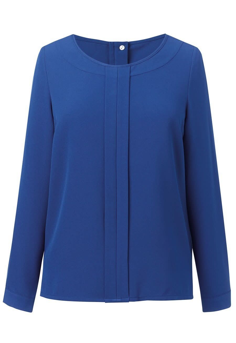 Roma Plain Ladies Crepe de Chine Blouse Blouses Brook Taverner