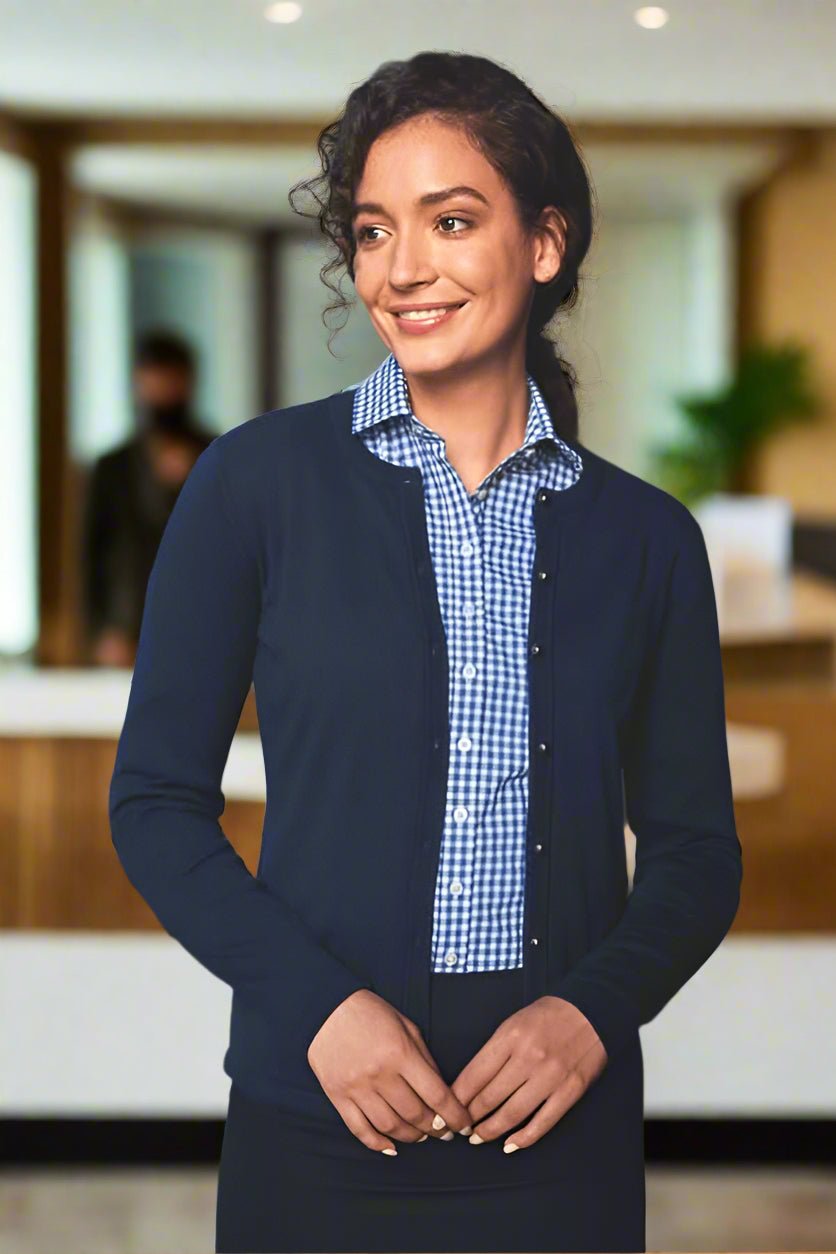 2308: Seattle Crew-Neck Ladies Cardigan Womens Knitwear Brook Taverner