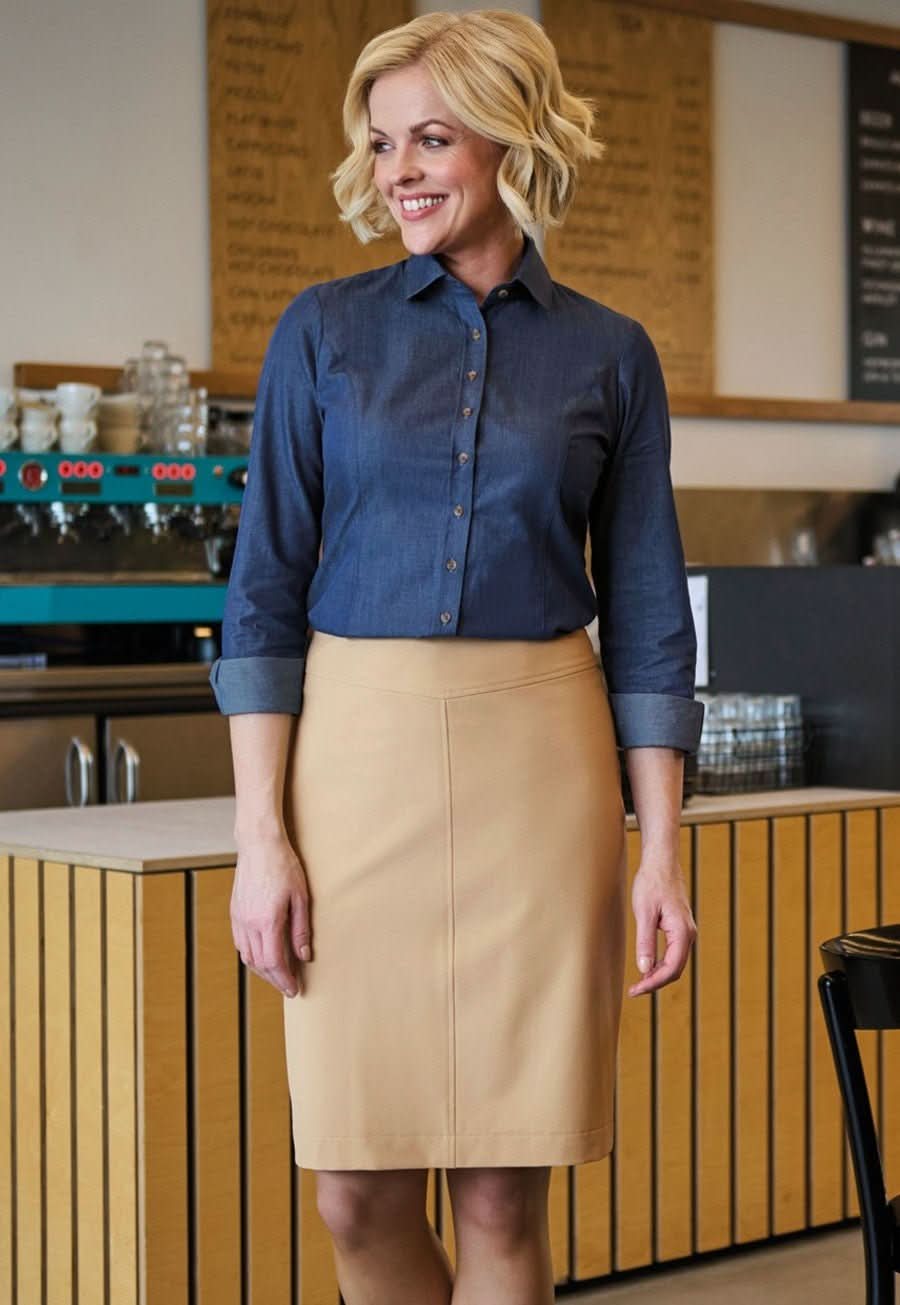 2393: Harriet Ladies Straight Skirt Skirts Brook Taverner