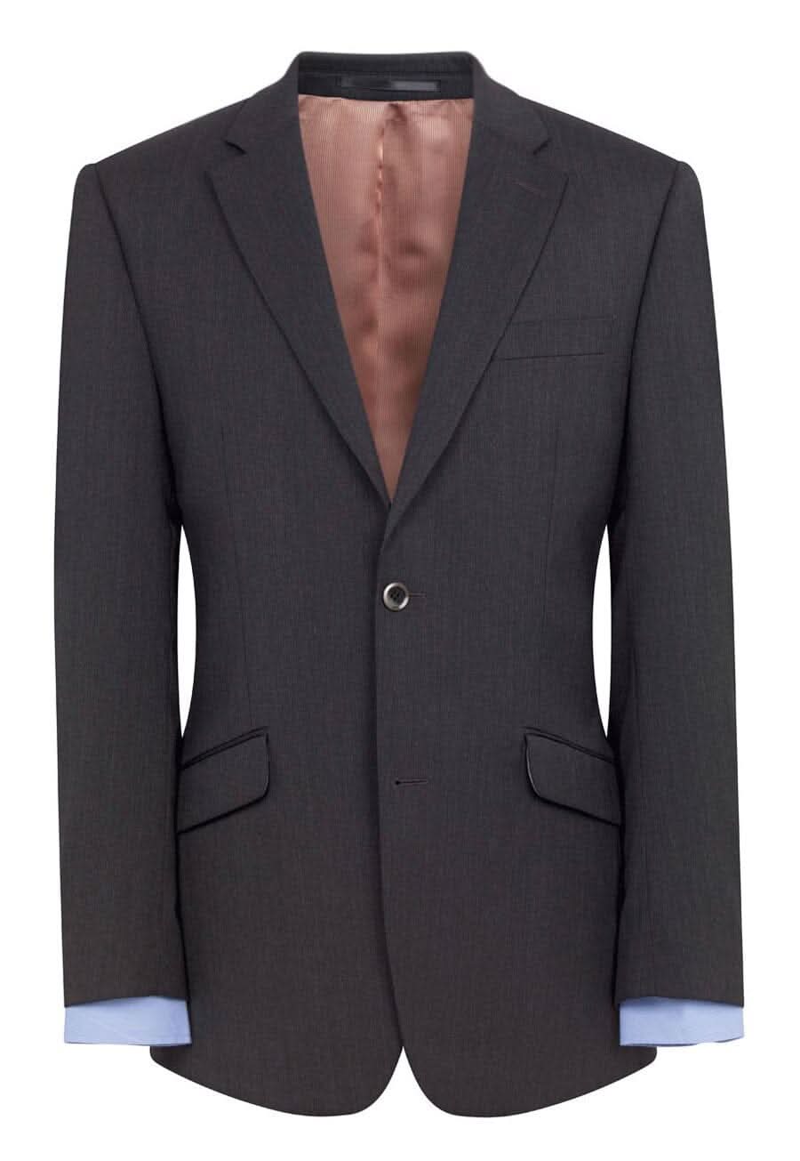 Aldwych Tailored Fit Mens Suit Jacket Mens Suit Jacket Brook Taverner Charcoal 36 Short