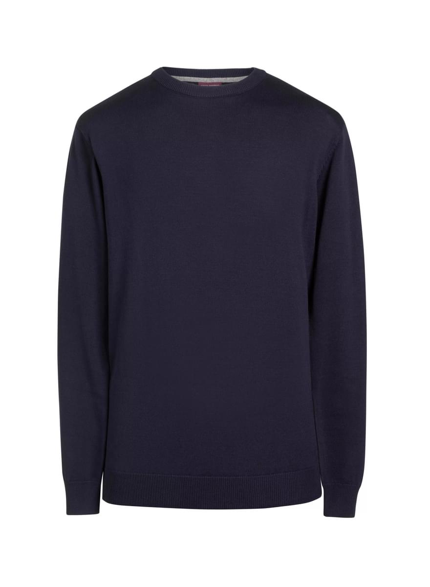 4440: Jackson Mens Crew Neck Jumper Mens Knitwear Brook Taverner Navy XS