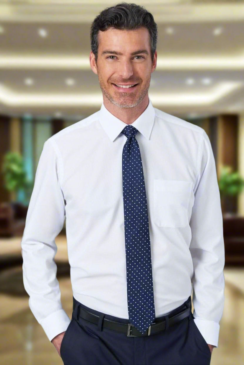 Mantova Classic Fit Mens Shirt Mens Long Sleeve Shirts Brook Taverner White 14.5"