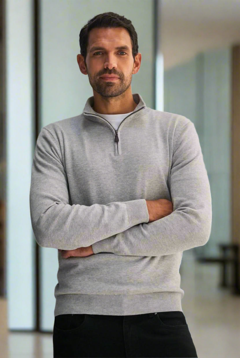 7898: Dallas 1/4 Zip Mens Jumper Mens Knitwear Brook Taverner