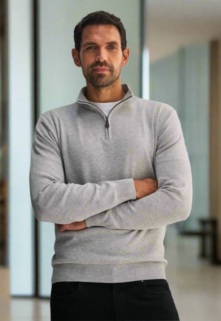 7898: Dallas 1/4 Zip Mens Jumper Mens Knitwear Brook Taverner
