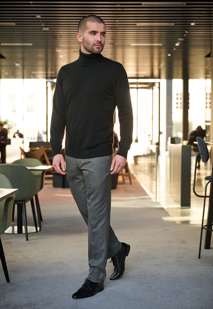 8025: Oliver Mens Tailored Fit Trouser Mens Suit Trouser Brook Taverner