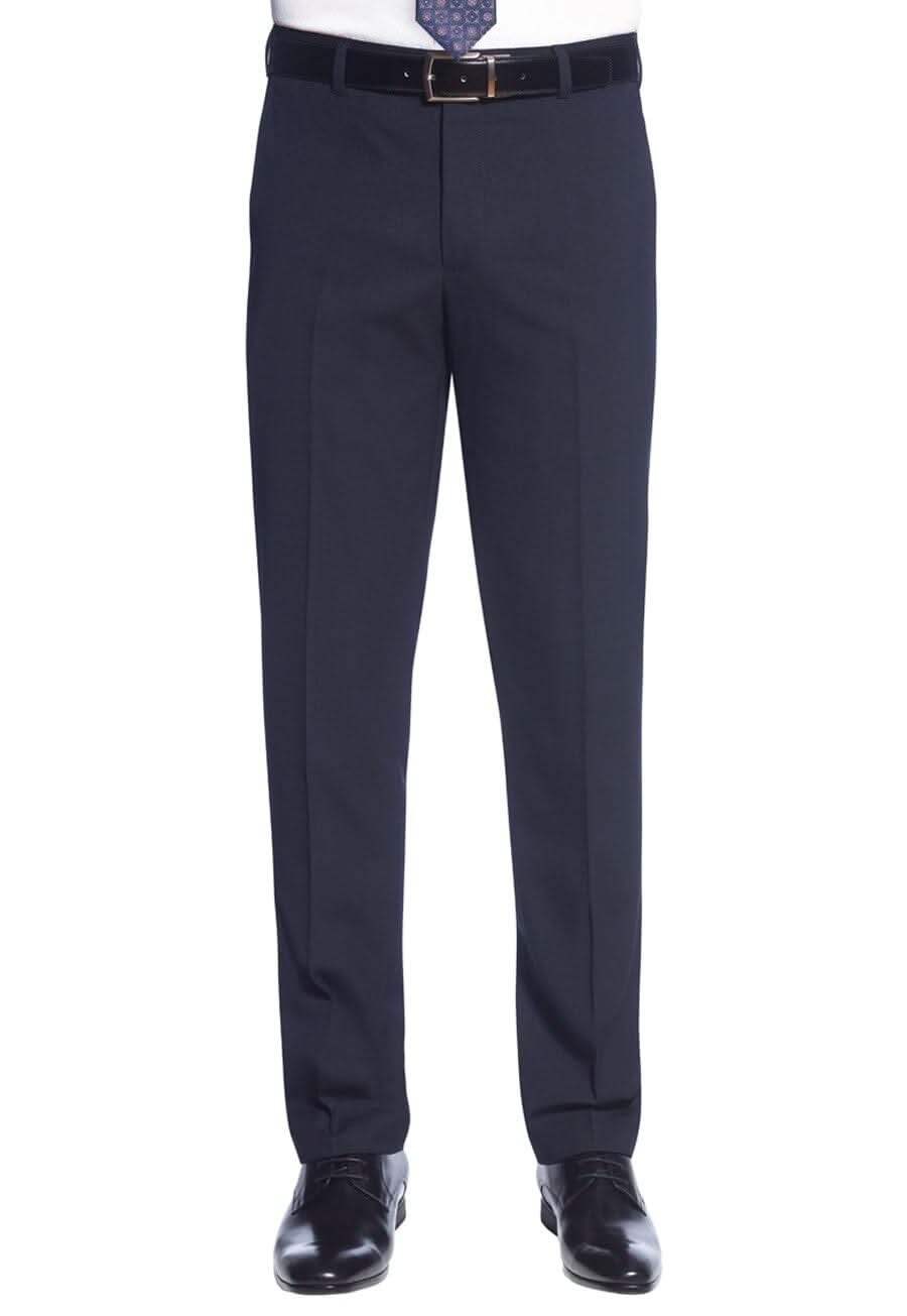 Holbeck Mens Slim Fit Trouser Mens Suit Trouser Brook Taverner Navy 28 Short (29.5")