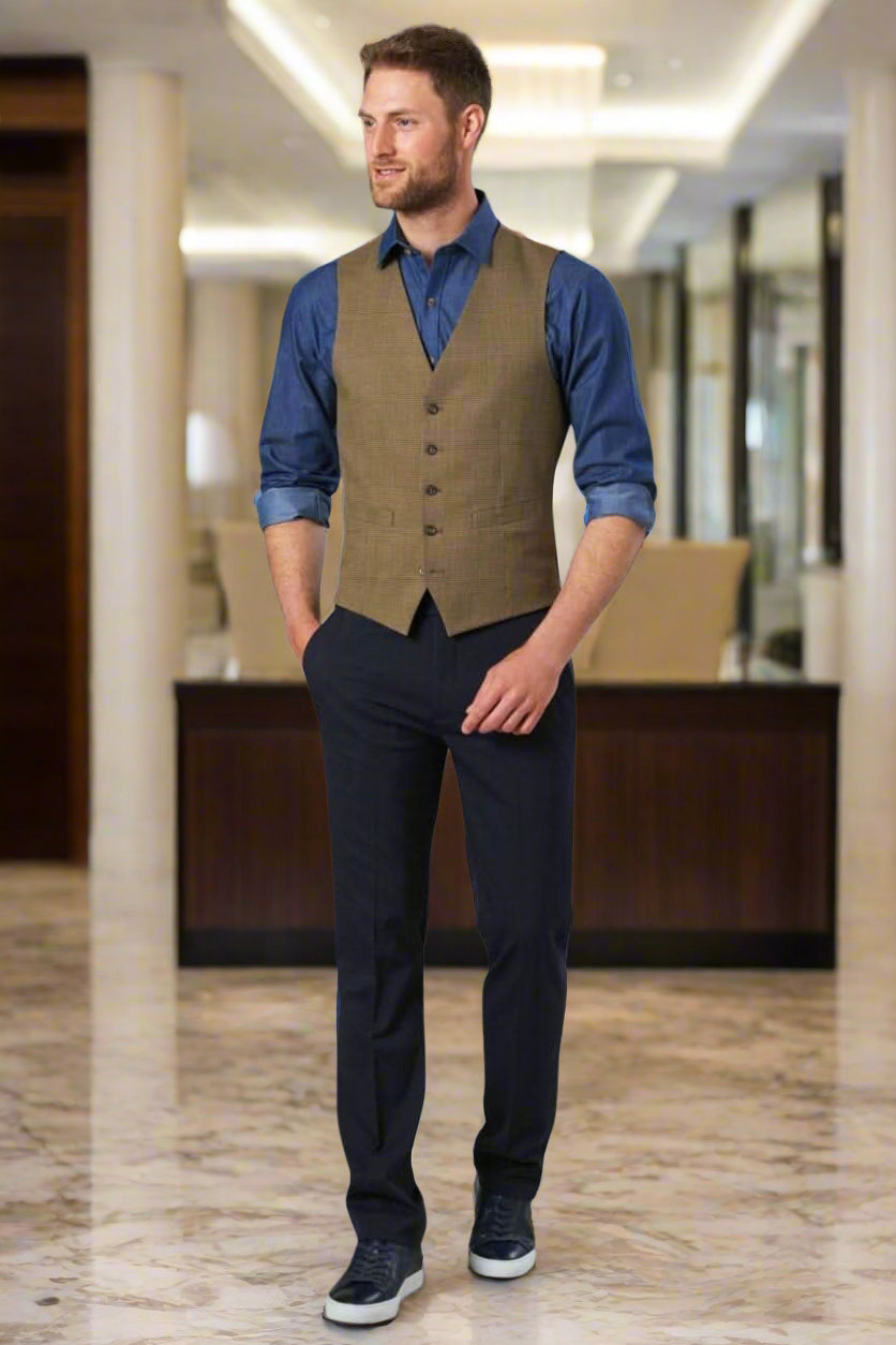 Pegasus Mens Slim Leg Trouser Mens Suit Trouser Brook Taverner