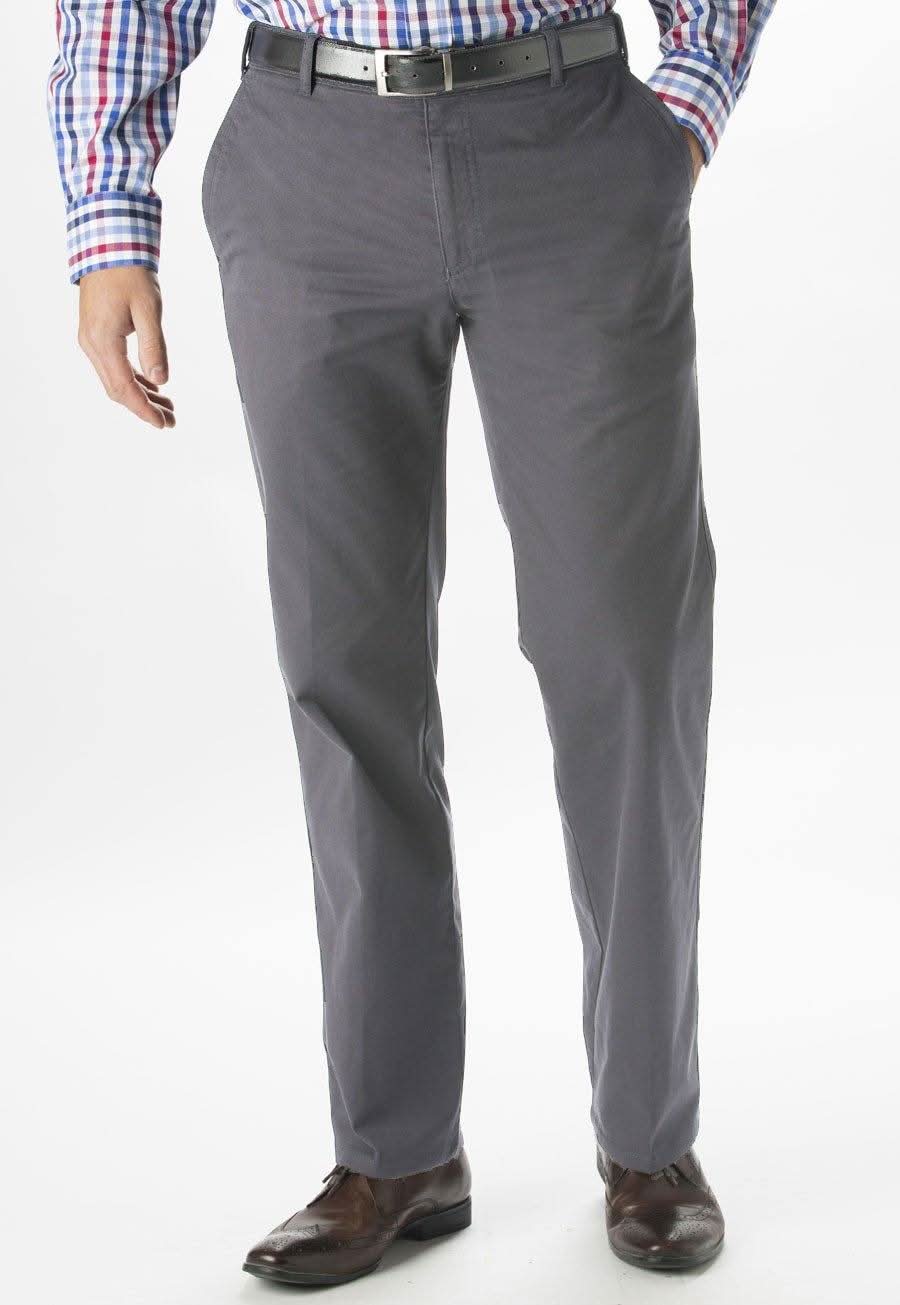 Denver Classic Fit Chino Mens Chinos Brook Taverner Grey 32" Short