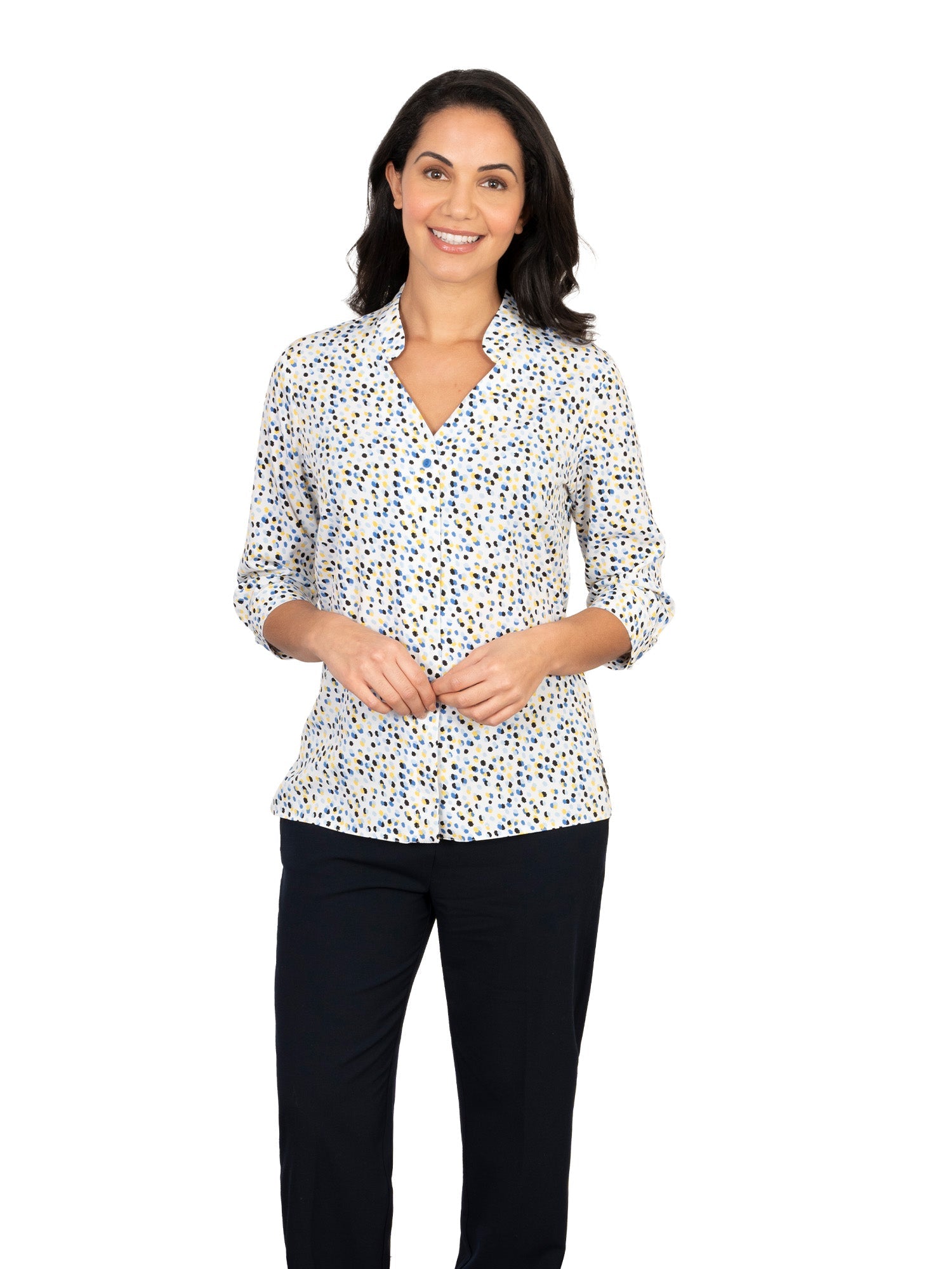 April Ladies 3/4 Sleeve Blouse Blouses Vortex Designs