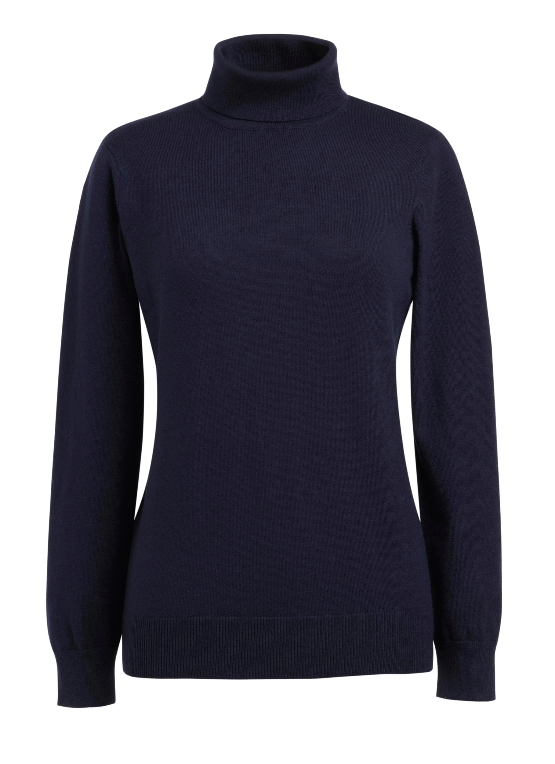 Athens Rollneck Jumper Womens Knitwear Brook Taverner Navy XS