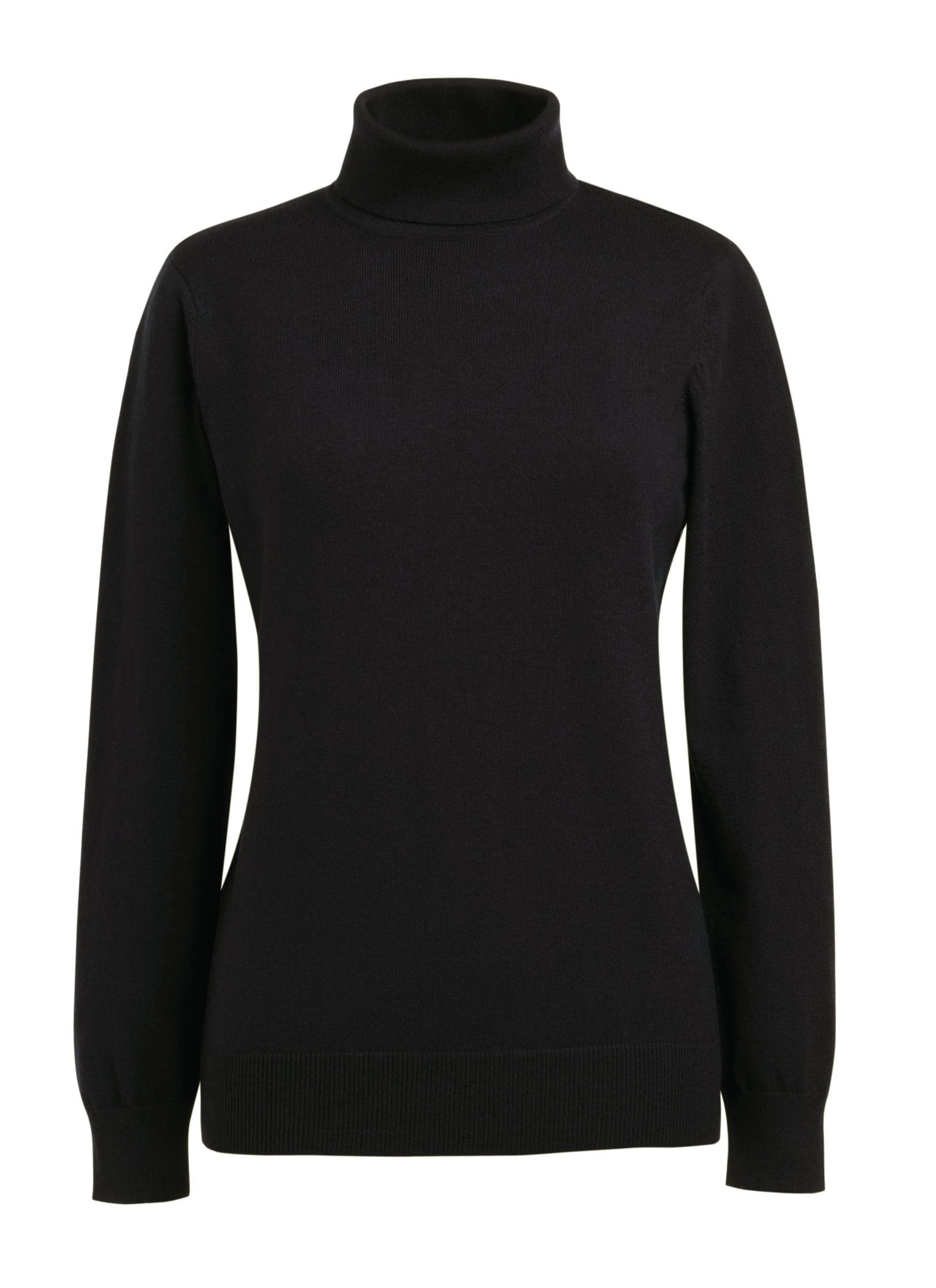 Athens Rollneck Jumper Womens Knitwear Brook Taverner Black XS