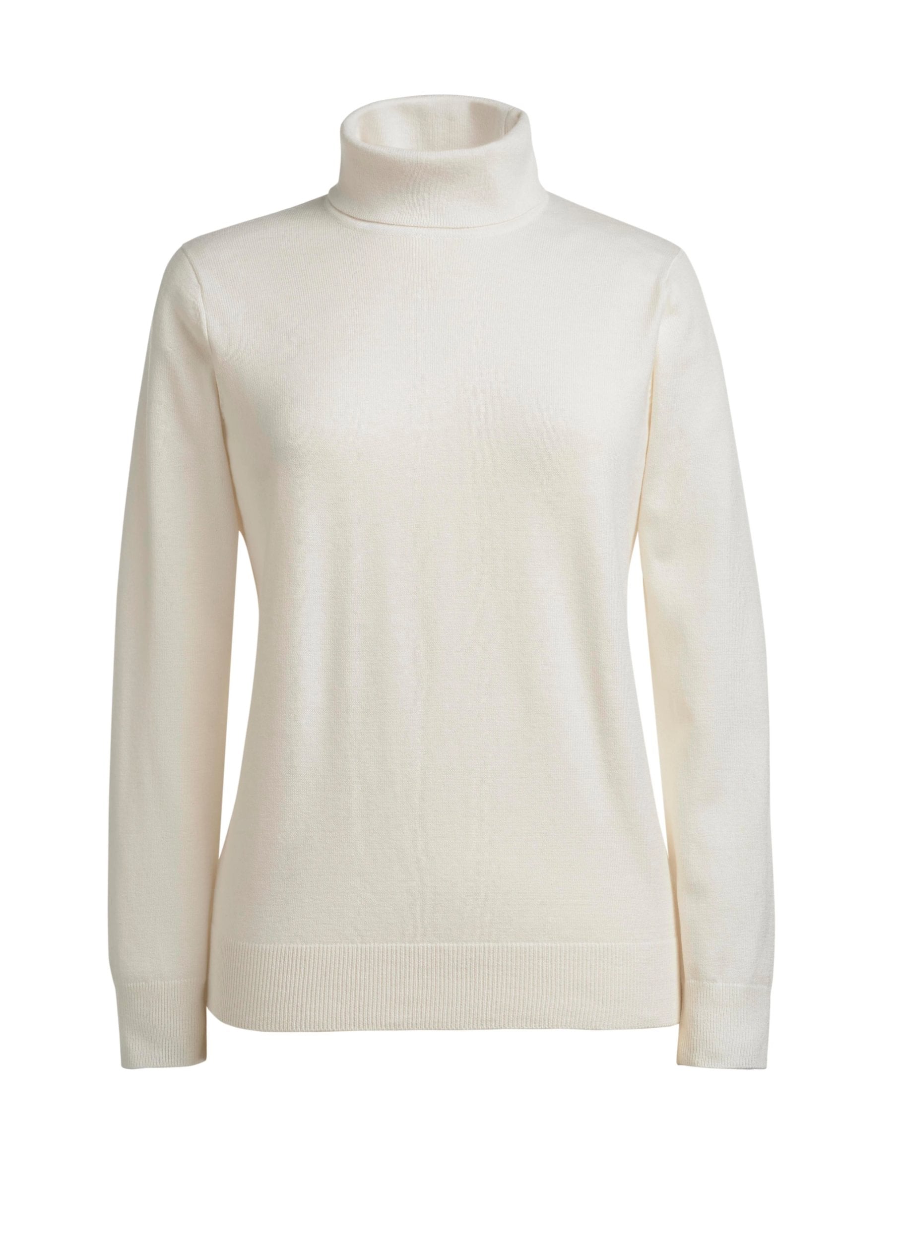 Athens Rollneck Jumper Womens Knitwear Brook Taverner Cream XS