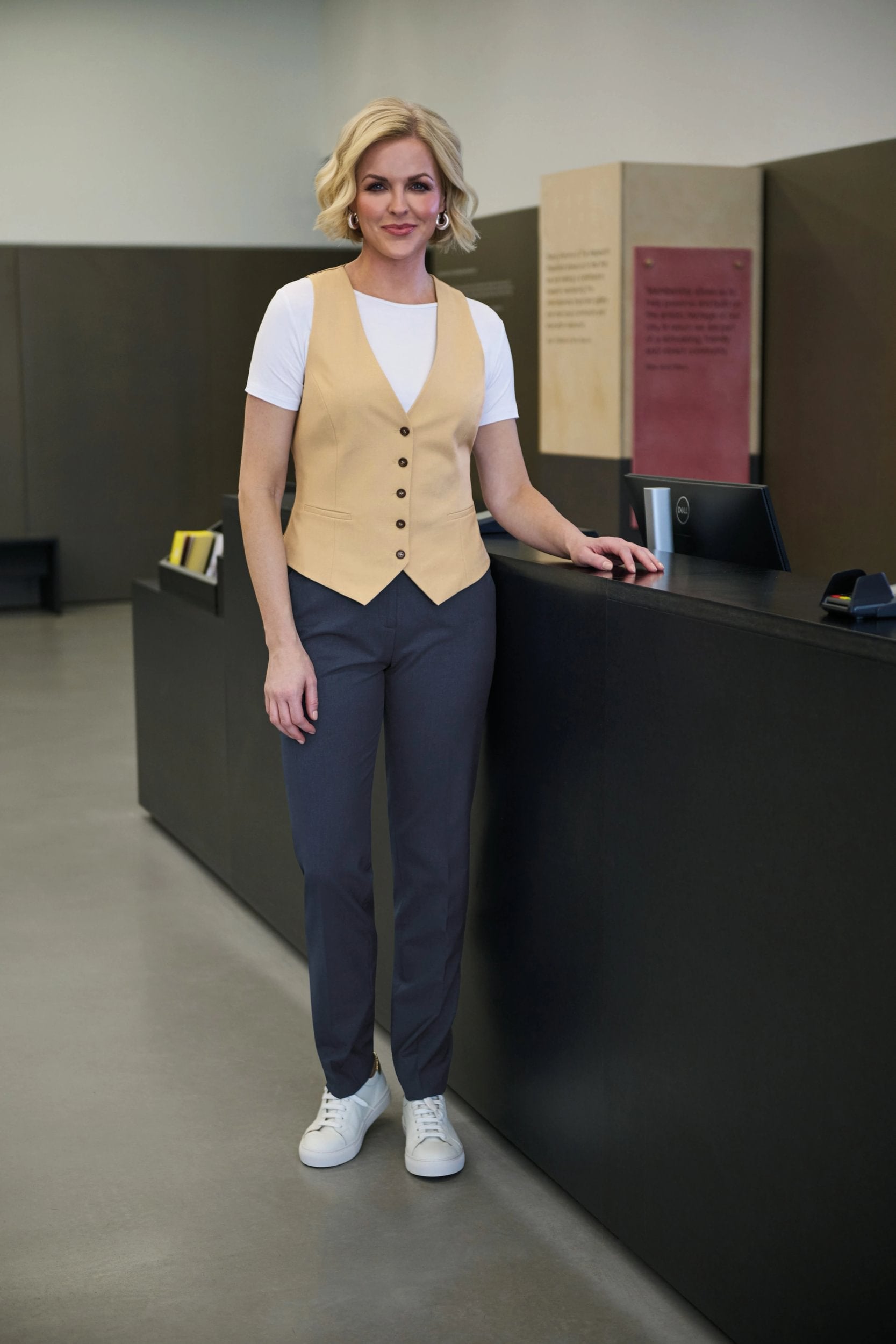 2391: Beatrice Ladies Tailored Fit Waistcoat Ladies Waistcoat Brook Taverner