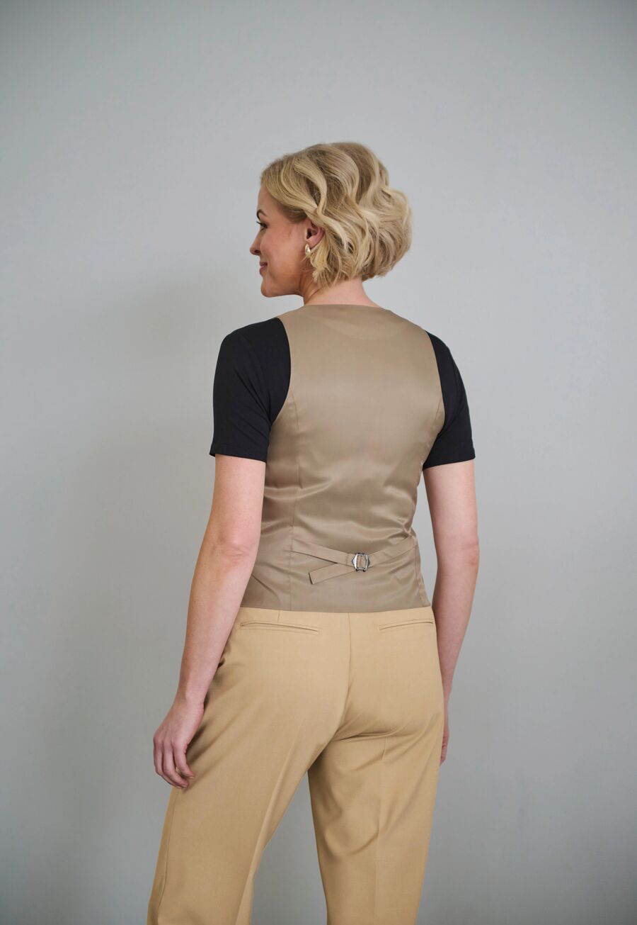 2391: Beatrice Ladies Tailored Fit Waistcoat Ladies Waistcoat Brook Taverner