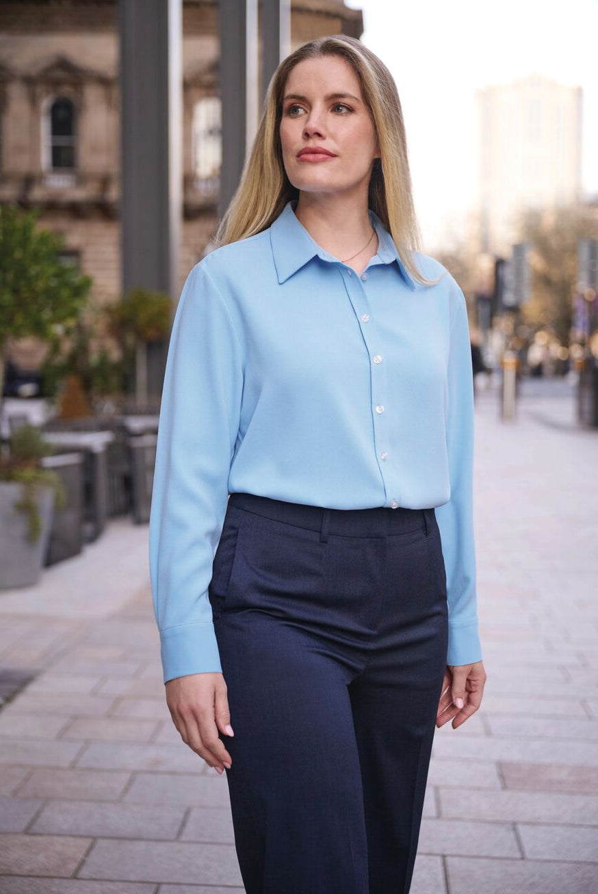 2419: Bergamo Button Front Blouse Blouses Brook Taverner