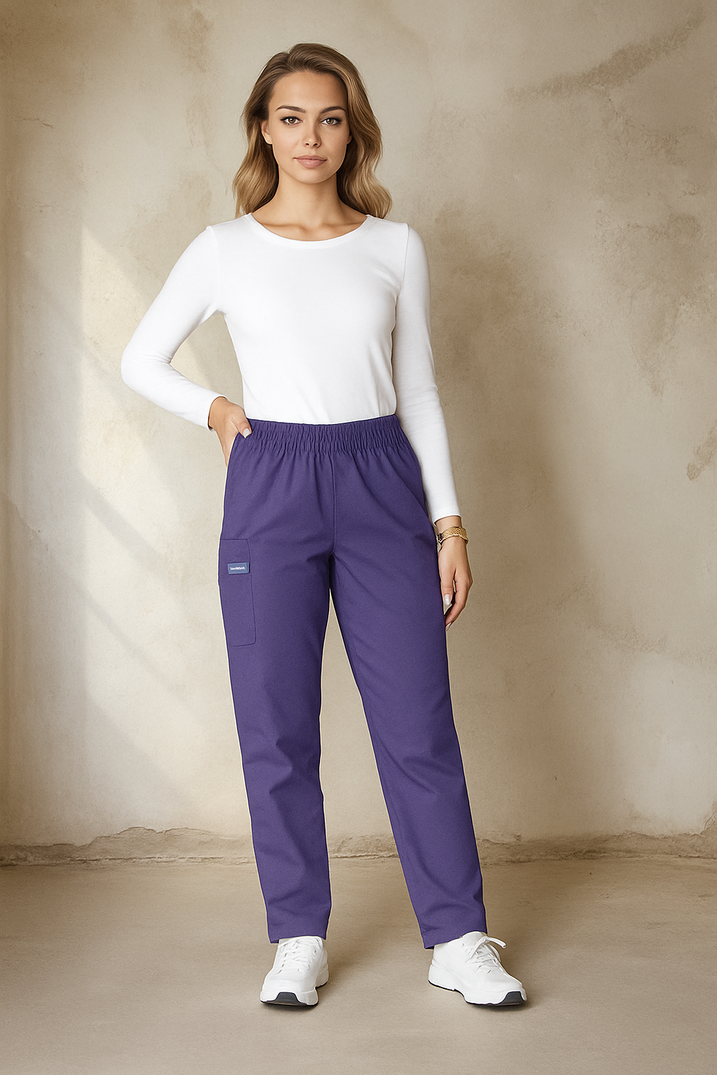 Cherokee Originals 4200 Scrub Unisex Pants Unisex Scrub Trousers Cherokee Originals Grape XXS