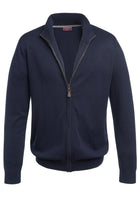 4218: Columbus Full Zip Mens Cardigan Mens Knitwear Brook Taverner Navy XS