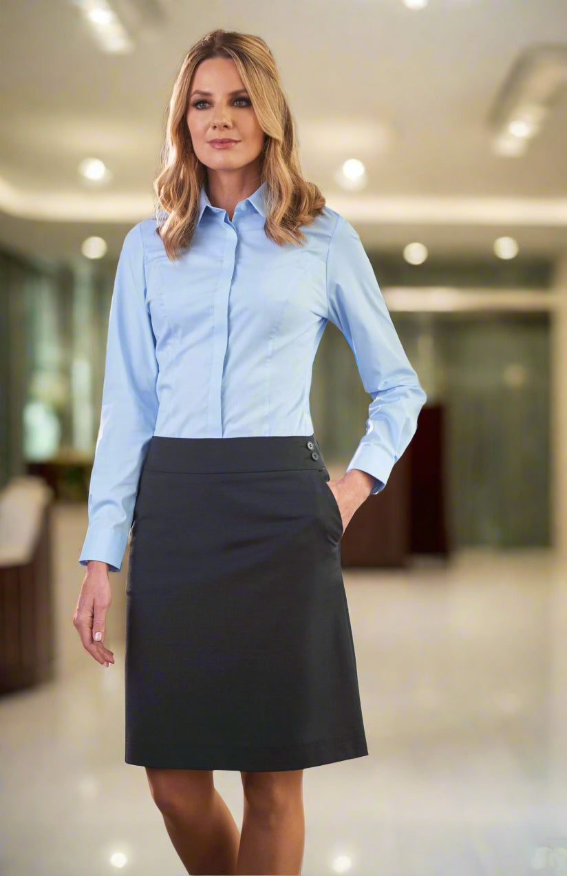 Empoli Ladies A-Line Skirt Skirts Brook Taverner Charcoal 6 Regular