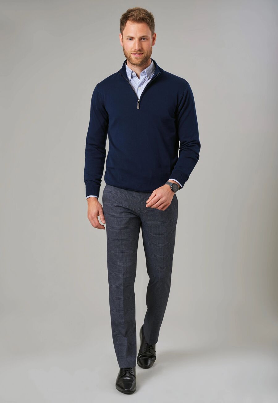 7898: Dallas 1/4 Zip Mens Jumper Mens Knitwear Brook Taverner
