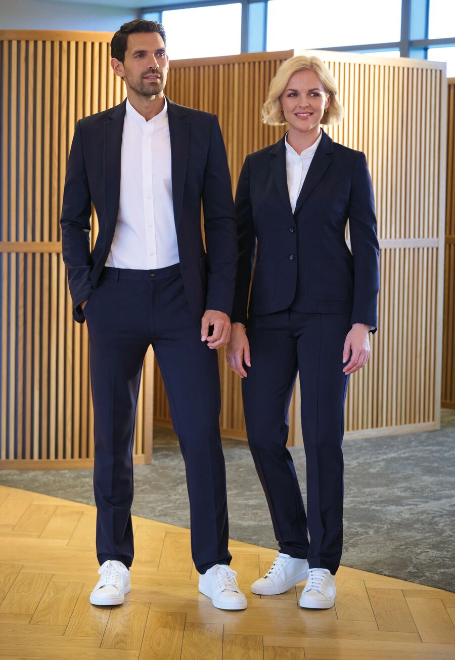 8026: Taurus Mens Jersey Stretch Trouser Mens Trousers Brook Taverner