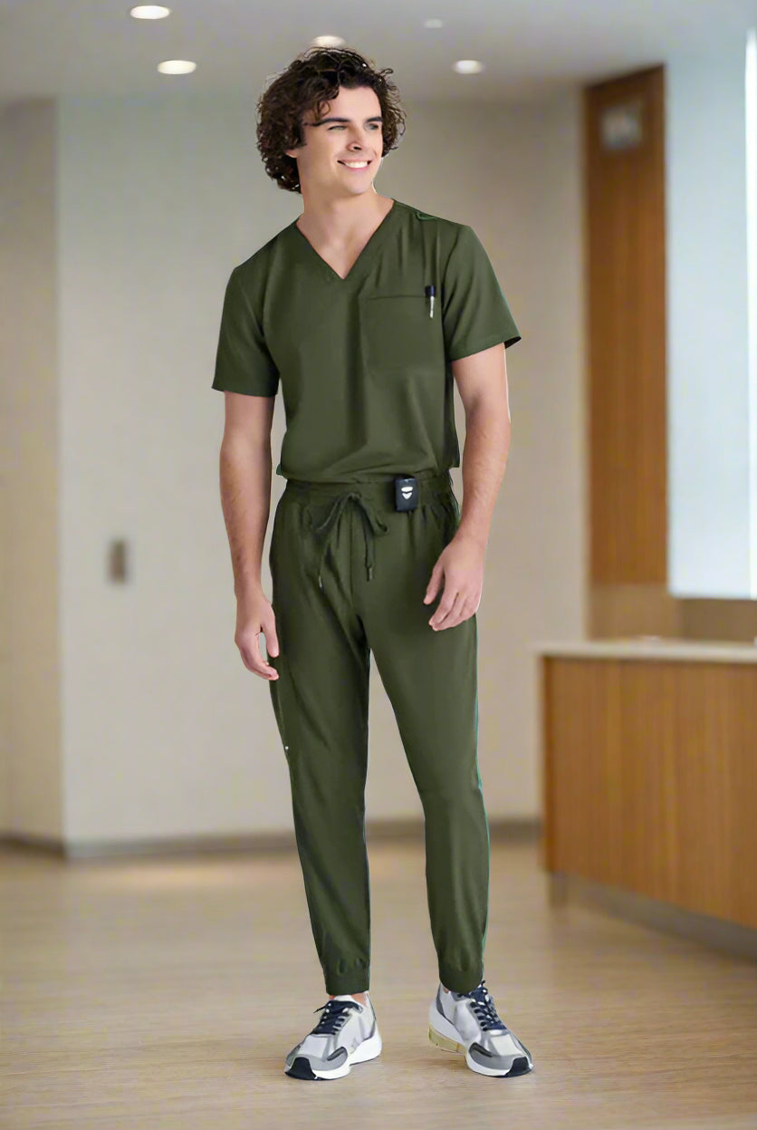 GSST179: Greys Anatomy Evolve Journey Unisex Scrub Top Unisex Scrub Top Greys Anatomy by Barco