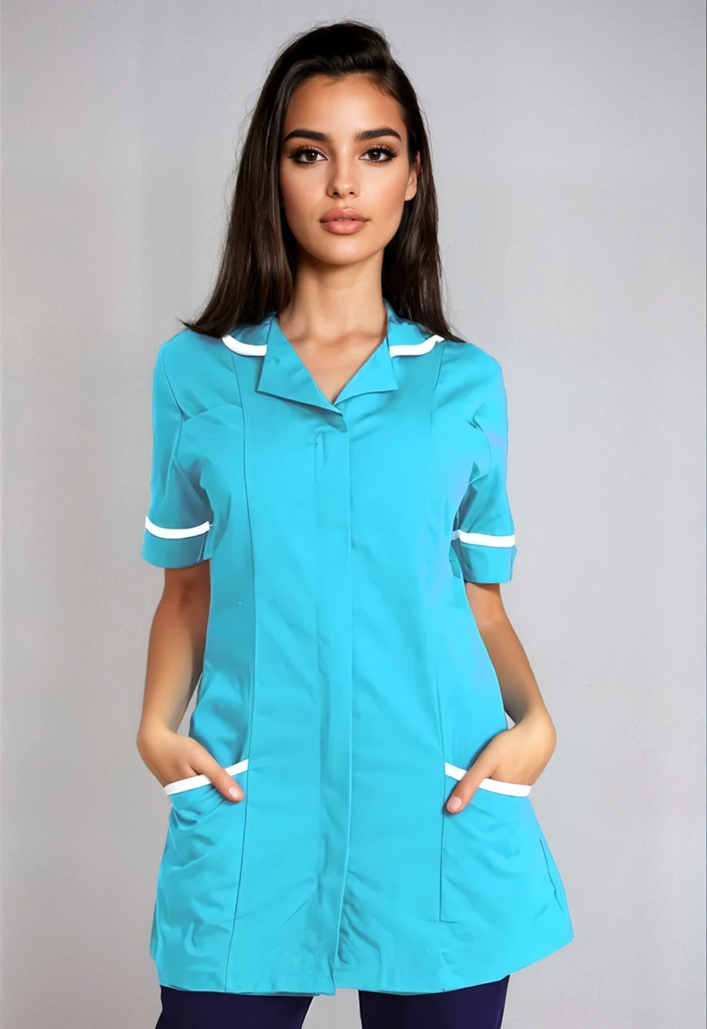 NCLTPS Round Collar Tunic (Colours) Ladies Healthcare Tunic Behrens Honeybird 6