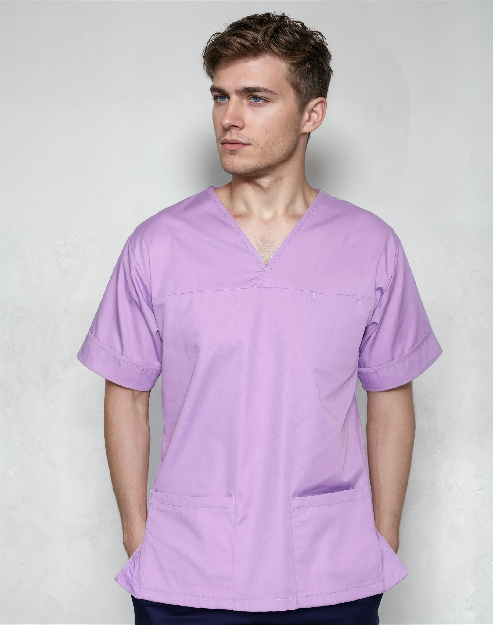 NSTP Unisex Smart Scrub Tunic Unisex Scrub Top Behrens