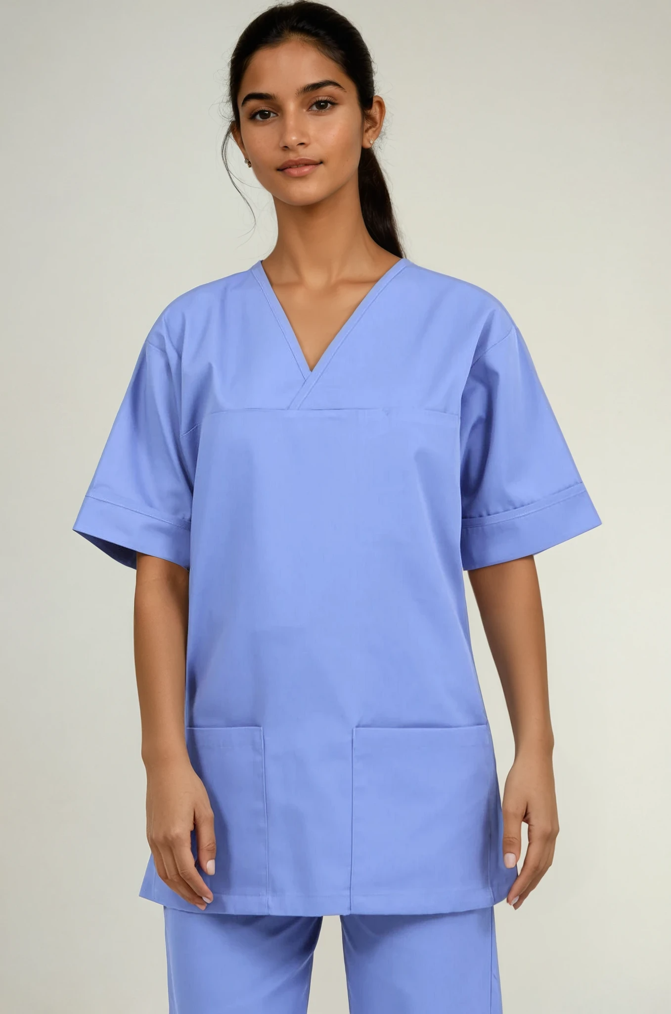 NSTP Unisex Smart Scrub Tunic Unisex Scrub Top Behrens