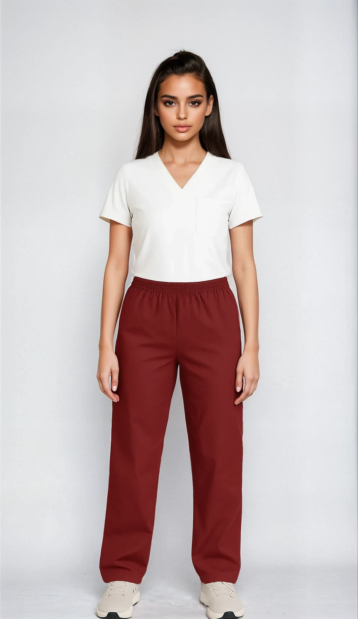 NSTR Unisex Smart Scrub Trouser Unisex Scrub Trousers Behrens Maroon XS