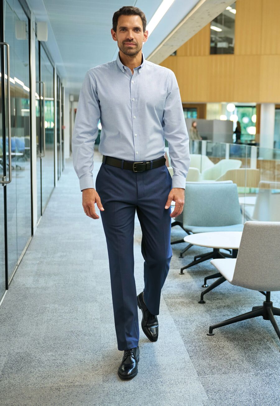 8025: Oliver Mens Tailored Fit Trouser Mens Suit Trouser Brook Taverner