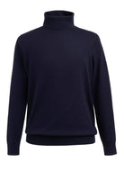 Oslo Mens Roll Neck Jumper Mens Knitwear Brook Taverner Navy XS