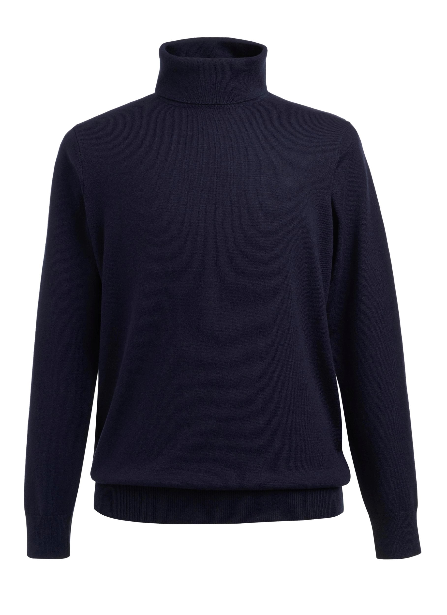 Oslo Mens Roll Neck Jumper Mens Knitwear Brook Taverner Navy XS