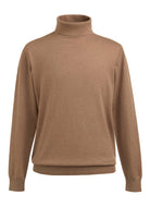 Oslo Mens Roll Neck Jumper Mens Knitwear Brook Taverner Oatmeal XS