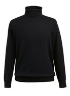 Oslo Mens Roll Neck Jumper Mens Knitwear Brook Taverner Black XS