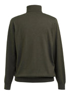 Oslo Mens Roll Neck Jumper Mens Knitwear Brook Taverner Moss XS