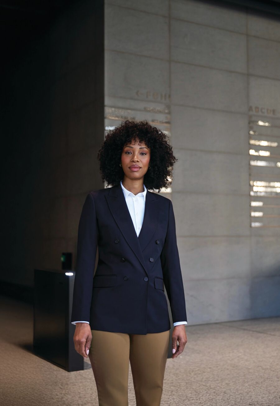 2425: Perdita Womens Double Breasted Jacket Ladies Suit Jacket Brook Taverner