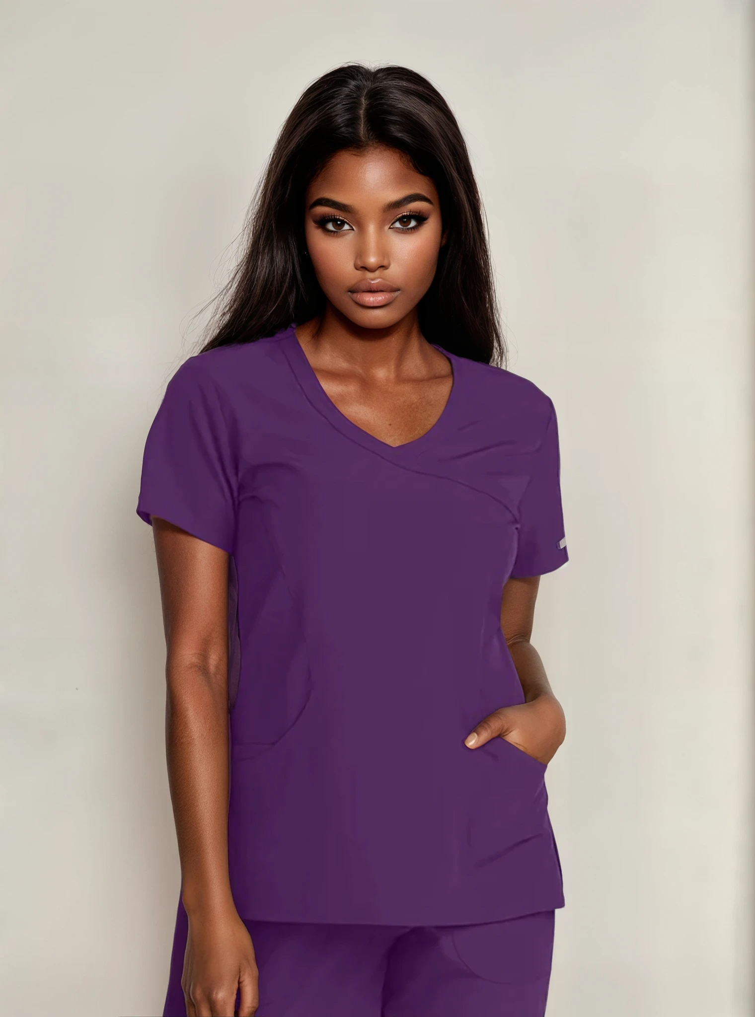 Skechers Reliance Ladies Scrub Top Ladies Scrub Top Skechers Aubergine XXS