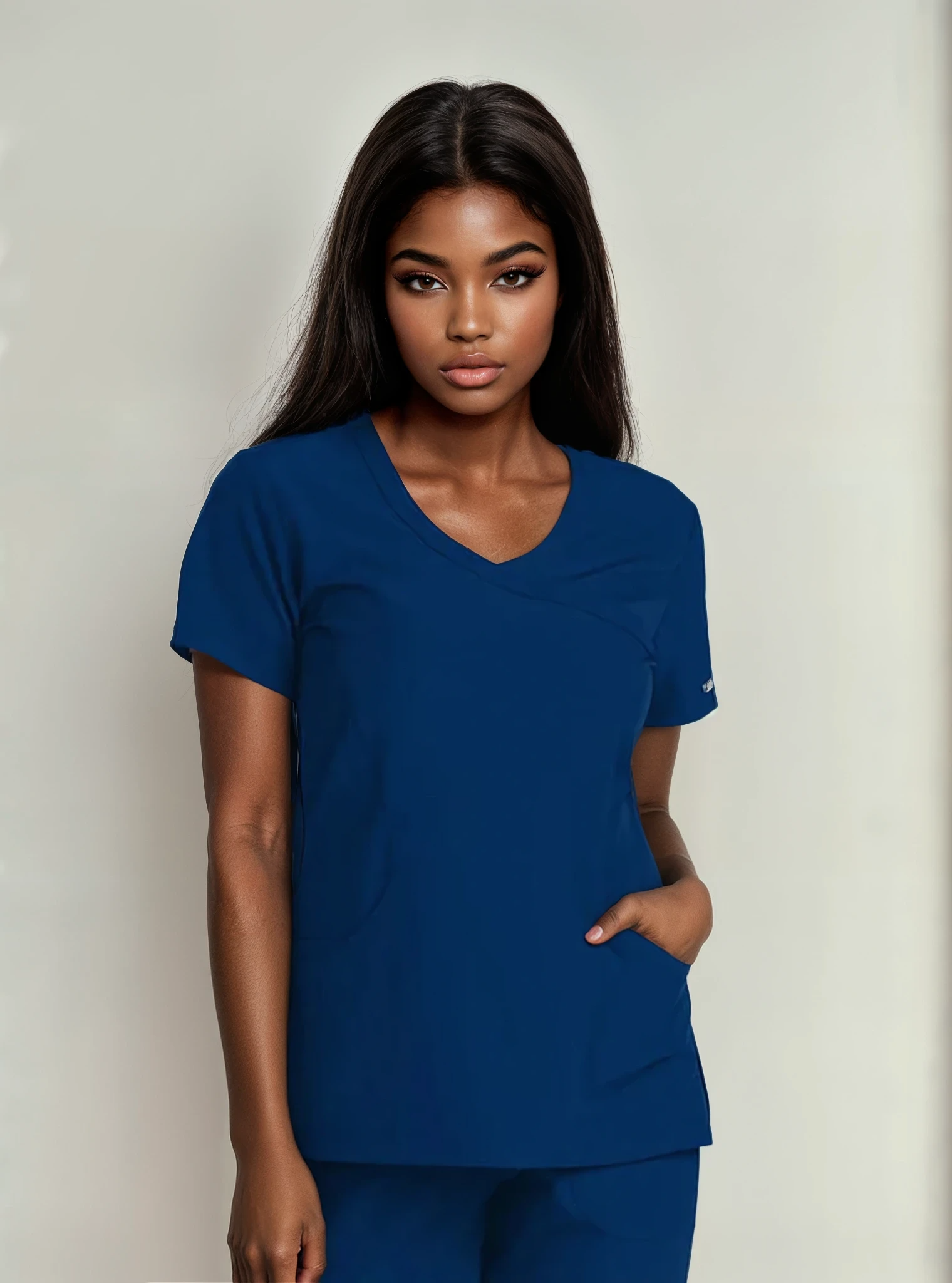 Skechers Reliance Ladies Scrub Top Ladies Scrub Top Skechers Navy XXS