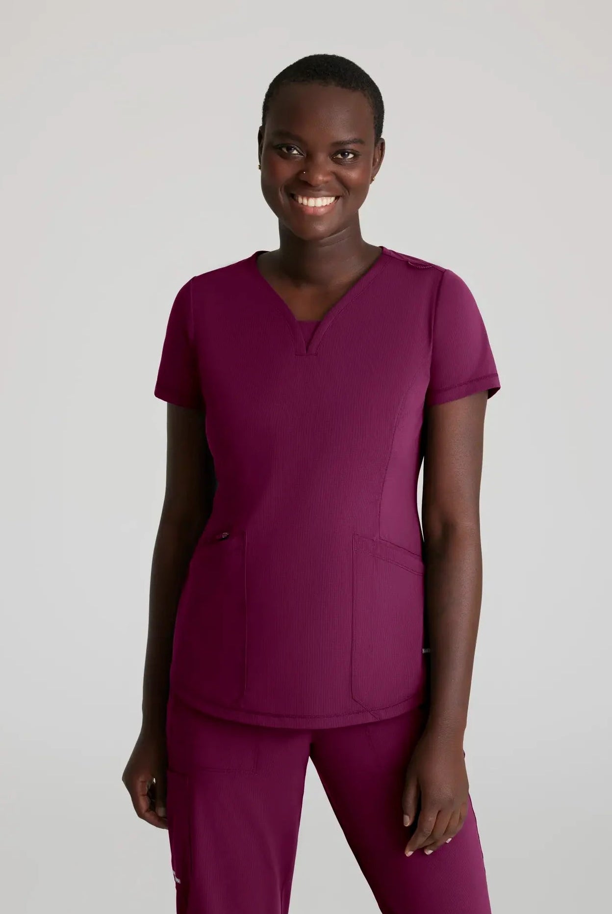 Skechers Slip-Ins Womens Serene Knit Scrub Top Ladies Scrub Top Skechers