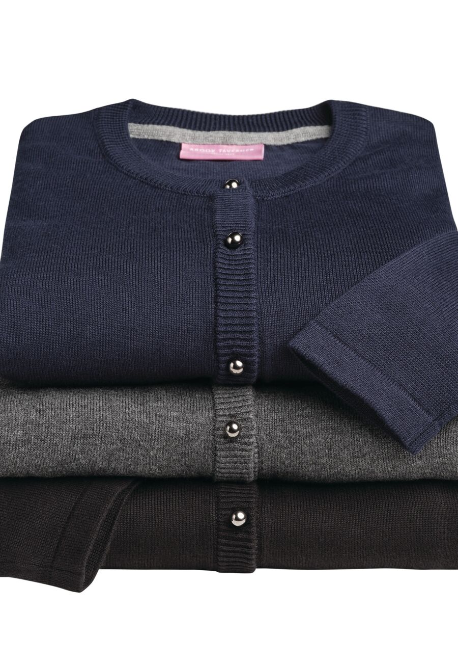 2308: Seattle Crew-Neck Ladies Cardigan Womens Knitwear Brook Taverner