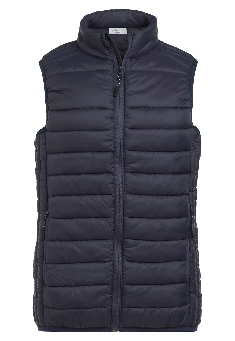 2414: Skyline Womens Padded Gilet Womens Bodywarmers Brook Taverner Navy XS