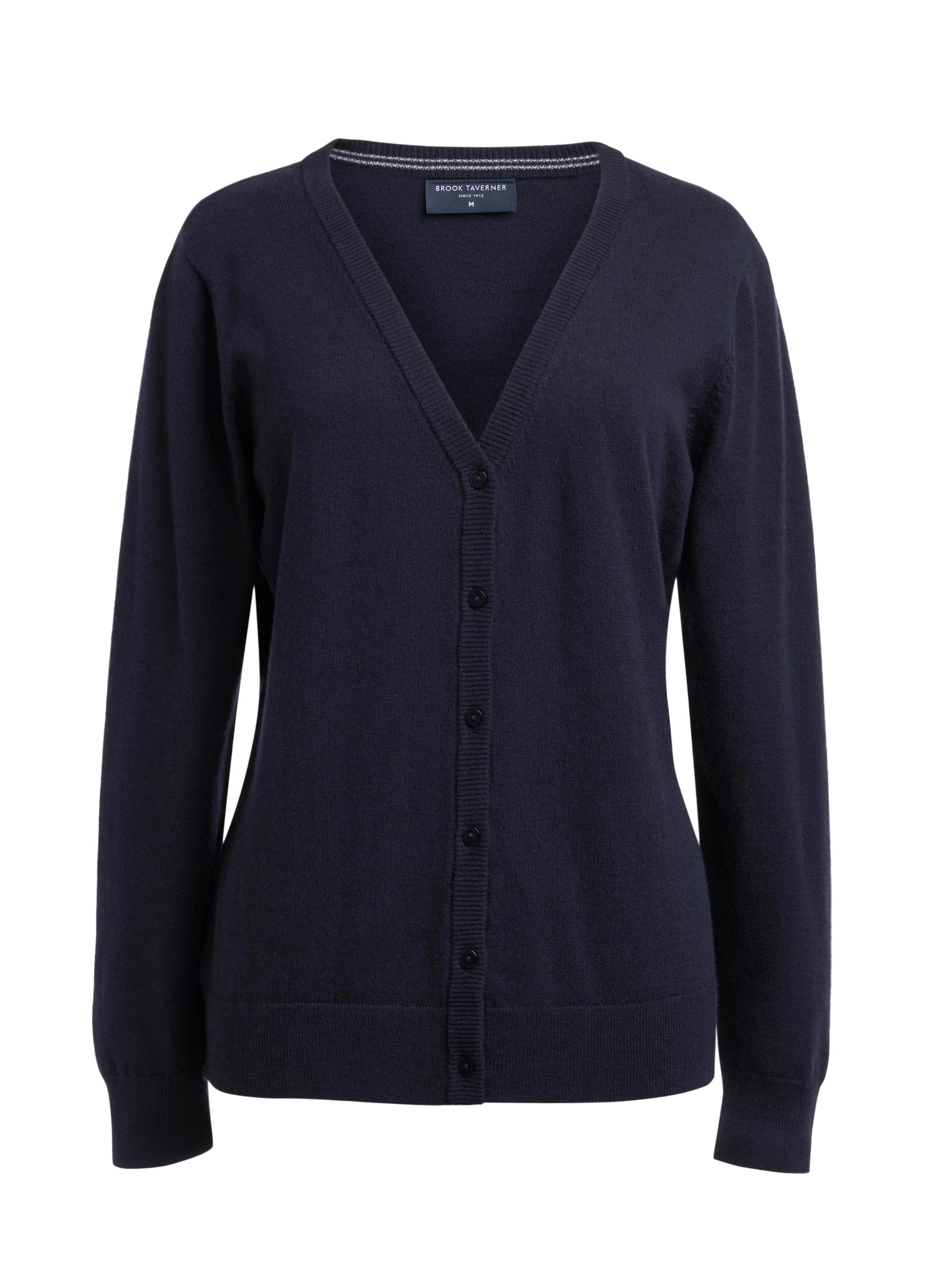 Sofia Ladies V-Neck Cardigan Womens Knitwear Brook Taverner Navy XS