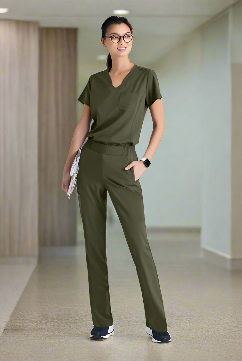 GSST181: Greys Anatomy Evolve Sway Scrub Top Ladies Scrub Top Greys Anatomy by Barco