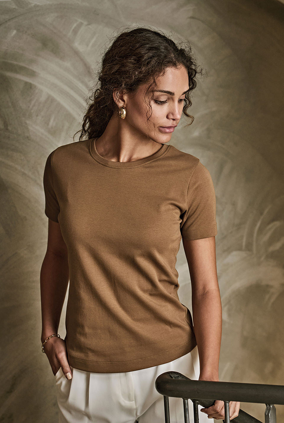 Women’s (580) Organic Cotton Interlock T-Shirt Womens T-Shirts Tee Jays