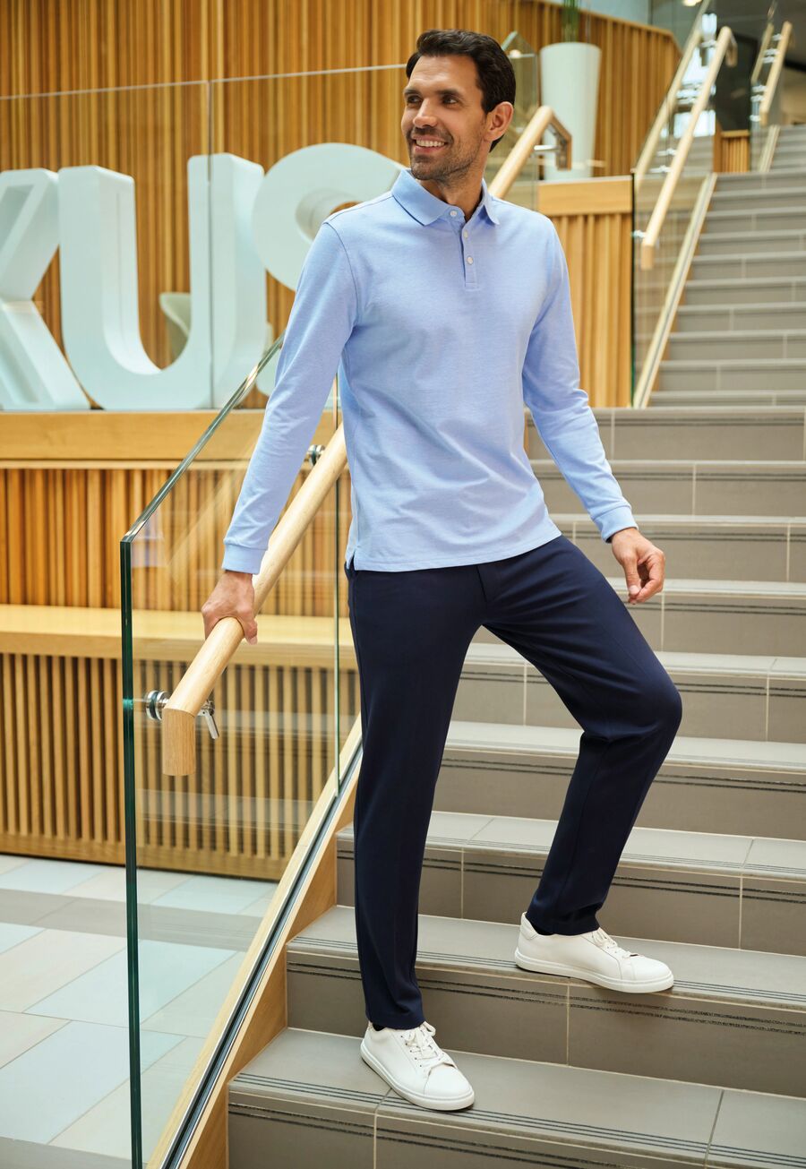 8026: Taurus Mens Jersey Stretch Trouser Mens Trousers Brook Taverner