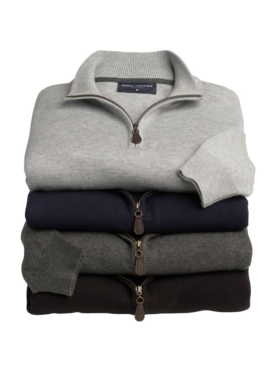 2388: Taylor Ladies 1/4 Zip Jumper Womens Knitwear Brook Taverner